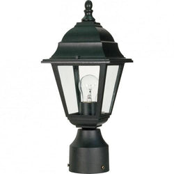 NUVO 60/548 Briton - 1 Light - 14" - Post Lantern - with Clear Glass