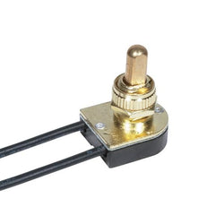 SATCO products 80/1124 BRASS FINPUSH ON/OFF SWITCH 6"