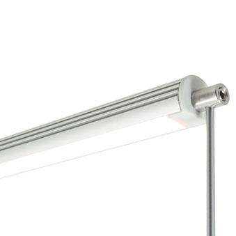 American Lighting   OLIN-SUSP-2M  OLIN FIXTURE, 2M LENGTH, 3 CONDUCTIVE CELING MOUNTS, 3 6FT CONDUCTIVE CABLE, 2 CONDUCTIVE END CAPS, 1 CENTER SUPPORT CLIP, 1 2M EXTRUSION, 1 2M FROSTED UV LENS, 1 13FT SPEC GRADE 3000K TAPE, 24V/45W DIMMABLE DRIVER