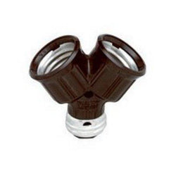 SATCO products 90/1121 SINGLE TO TWIN LAMPHOLDER-BROW