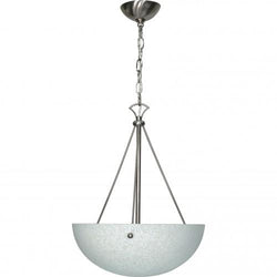 NUVO 60/133 South Beach - 3 Light - 15" - Pendant - with Water Spot Glass