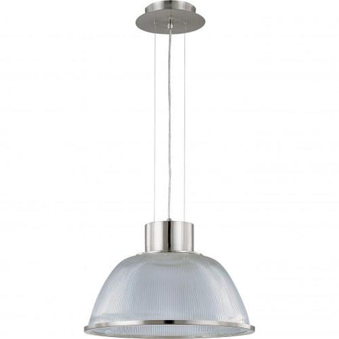 NUVO 60/2925 Gear - 1 Light 20" Pendant with Clear Prismatic Glass