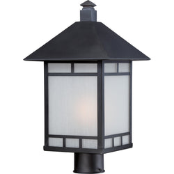 NUVO 60/5605 Drexel 1 Light Outdoor Post Fixture with Frosted Seed Glass