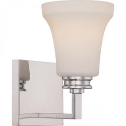 NUVO 62/426 Cody - 1 Light Vanity Fixture with Satin White Glass - LED Omni Included