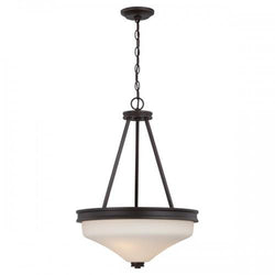 NUVO 62/435 Cody - 3 Light Pendant with Satin White Glass - LED Omni Included