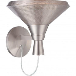 NUVO 62/474 Luger - 1 Light Perforated Metal Shade Wall Sconce with 14w LED PAR Lamp Included