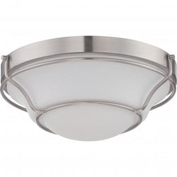 NUVO 62/527 Baker - LED Flush Fixture with Satin White Glass