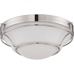NUVO 62/529 Baker - LED Flush Fixture with Satin White Glass