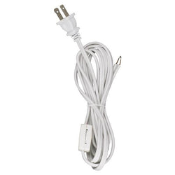 SATCO products 90/106 8'WH SET W/CORD,SW & PLUG