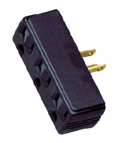 SATCO products 90/1117 SINGLE TO TRIPLE ADAPTER-BROWN