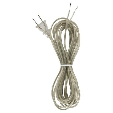 SATCO products 90/1532 15' CLEAR SILVER CORD SET SPT-