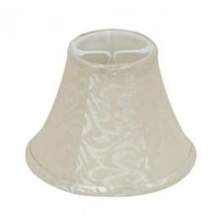 SATCO products 90/2488 CREAM LEAF LINEN CLIP ON SHADE