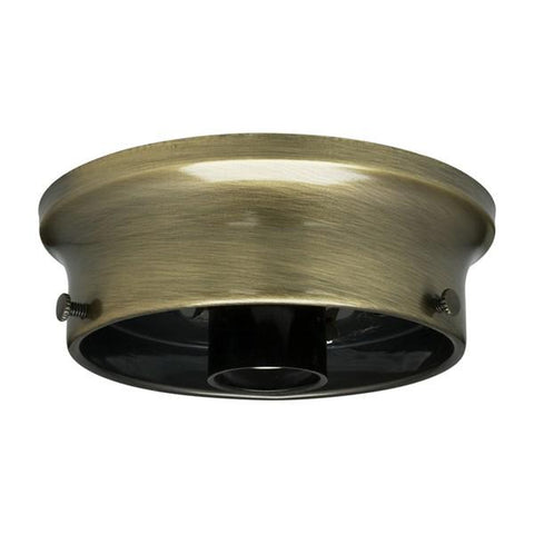 SATCO products 90/331 4" ANT BRASS FIN WIRED HOLDER