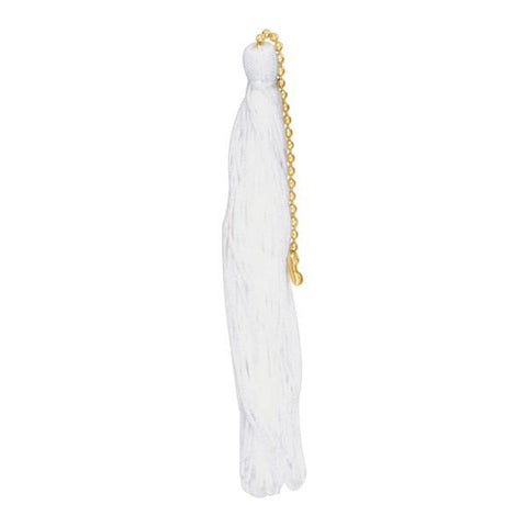 SATCO products 90/503 WHITE TASEL W/ BEADED CHAIN