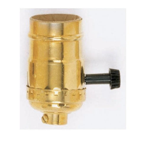SATCO products 90/868 STAMPED BRASS ON-OFF SOCKET