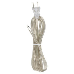 SATCO products 90/967 8' CLEAR SILVER CORD SET W/PLU