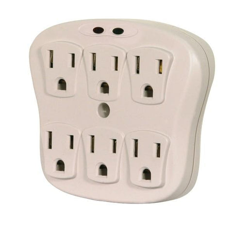 SATCO products 91/223 6 OUTLET PLUG IN SURGE PROTECT