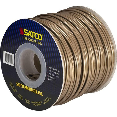 SATCO products 93/140 18/2/SPT/1 250' SPL MET GOLD