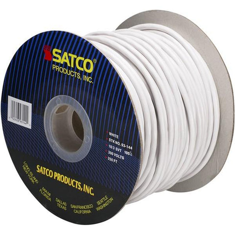 SATCO products 93/144 18/3/SVT WHT PULLY CORD 250'