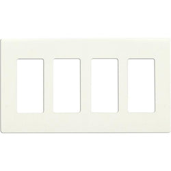 SATCO products 96/421 CLARO 4 GANG WALLPLATE WH