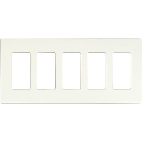 SATCO products 96/521 CLARO 5 GANG WALLPLATE WH