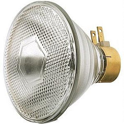 Satco S4802 120 watt PAR38 Incandescent; Clear; 2000 average rated hours; 1740 lumens; Side Prong base; 120 volts
