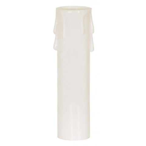SATCO products 90/1248 3" MED WHITE DRIP CANDLE COVER