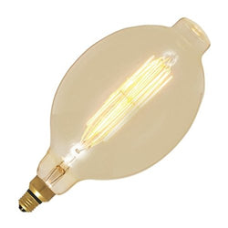 Satco  S2432  60 Watt BT56 Incandescent vintage style; Amber; 2000 average rated hours; Medium Base; 120 volts