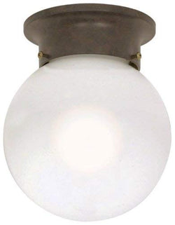 NUVO 60/247 1 Light - 6" - Ceiling Mount - White Ball