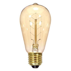 Satco  S2414  40 watt ST19 Incandescent; Clear; 3000 average rated hours; 160 lumens; Medium base; 120 volts