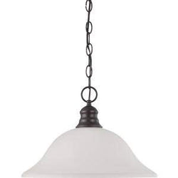 NUVO 60/3173 1 Light 16" Pendant with Frosted White Glass