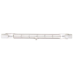 Satco  S2228  500 watt; Halogen; T3; Clear; 1500 Average rated Hours; 9500 Lumens; Double Ended base; 130 volts