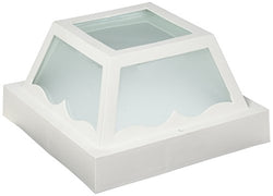 NUVO SF77/835 1 Light - 8" - Carport Flush Mount - With Frosted Acrylic Panels