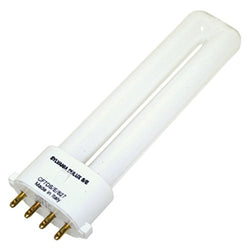Sylvania  S6413  7 watt; pin-based Compact Fluorescent; 2700K; 82 CRI; 2G7 base