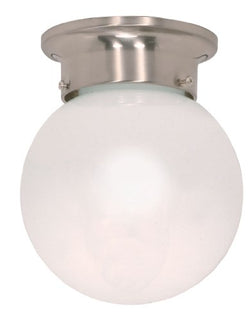 NUVO 60/245 1 Light - 6" - Ceiling Mount - White Ball