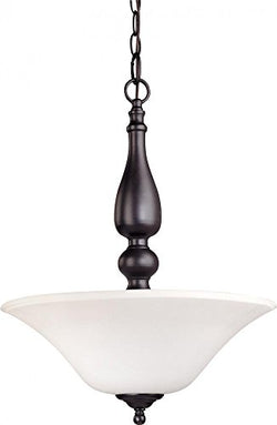 NUVO 60/1848 Dupont - 3 Light Pendant with Satin White Glass