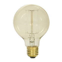 Satco  S2425  40 watt G25 Incandescent; Clear; 3000 average rated hours; 160 lumens; Medium base; 120 volts