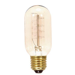 Satco  S2416  40 watt T14 Incandescent; Clear; 3000 average rated hours; 160 lumens; Medium base; 120 volts