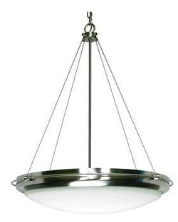NUVO 60/610 Polaris - 3 Light - 23" - Pendant - with Satin Frosted Glass Shades