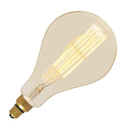Satco  S2433  60 Watt PS52 Incandescent vintage style; Amber; 2000 average rated hours; Medium Base; 120 volts