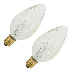 Satco  S2760  15 watt F10 Incandescent; Clear; 1500 average rated hours; 110 lumens; Candelabra base; 120 volts; 2/Card