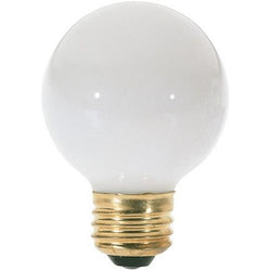 Satco  S3827/TF  25 watt G18 1/2 Incandescent; White; 1500 average rated hours; 120 lumens; Medium base; 120 volts; Shatter Proof
