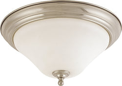 NUVO 60/1826 Dupont - 2 light 15" Flush Mount with Satin White Glass