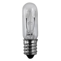 Satco S3913 15 watt T4 1/2 Incandescent; Clear; 1000 average rated hours; 90 lumens; Candelabra base; 130 volts