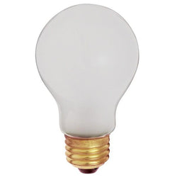 Satco S3931 75 watt A19 Incandescent; Frost; 5000 average rated hours; 680 lumens; Medium base; 130 volts; Shatter Proof