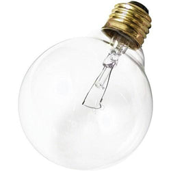 Satco S4049 60 watt G25 Incandescent; Clear; 3000 average rated hours; 650 lumens; Medium base; 120 volts; 3/Pack